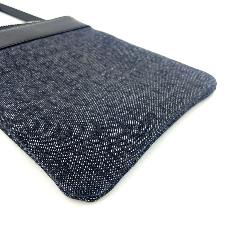 Bvlgari Logomania Leather And Canvas Black Shoulder Bag