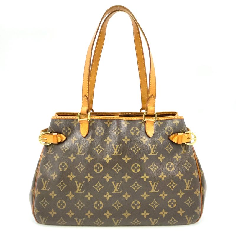 Louis Vuitton Batignolles Orizontal Monogram Leather × PVC Brown Shoulder Bag