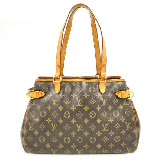 Louis Vuitton Batignolles Orizontal Monogram Leather × PVC Brown Shoulder Bag