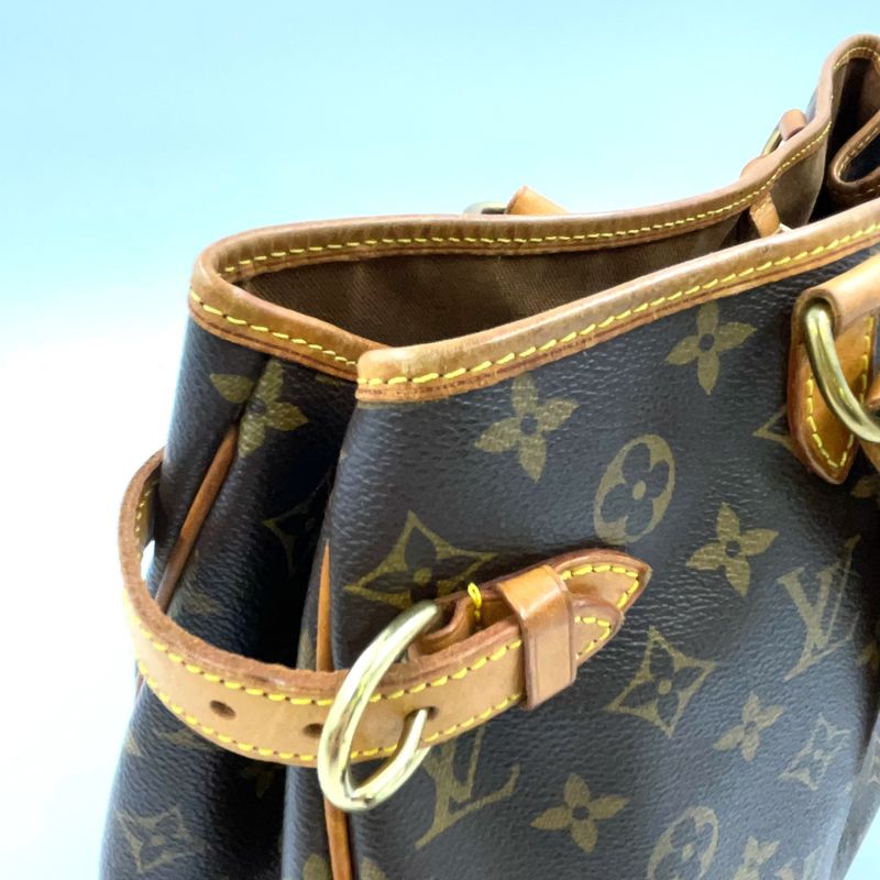 Louis Vuitton Batignolles Orizontal Monogram Leather × PVC Brown Shoulder Bag