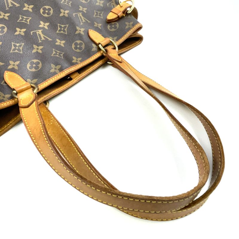 Louis Vuitton Batignolles Orizontal Monogram Leather × PVC Brown Shoulder Bag