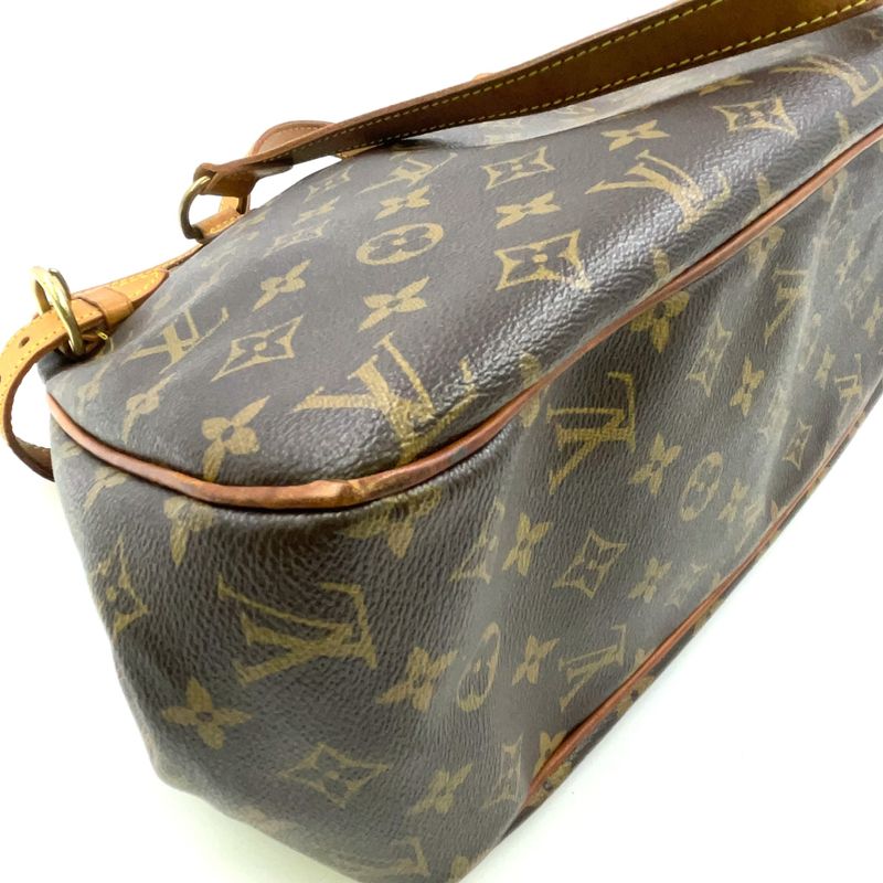 Louis Vuitton Batignolles Orizontal Monogram Leather × PVC Brown Shoulder Bag