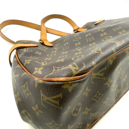 Louis Vuitton Batignolles Orizontal Monogram Leather × PVC Brown Shoulder Bag