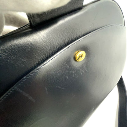 Cartier Sapphire Line Leather Black Shoulder Bag Gold