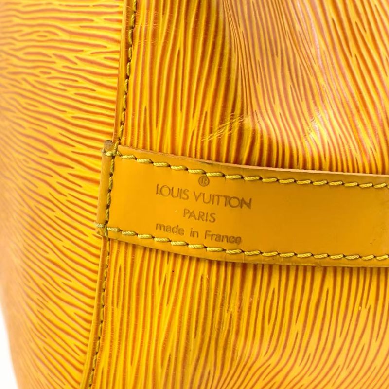 Louis Vuitton Petite Noe Epi Tassili Yellow Leather Yellow Shoulder Bag Gold