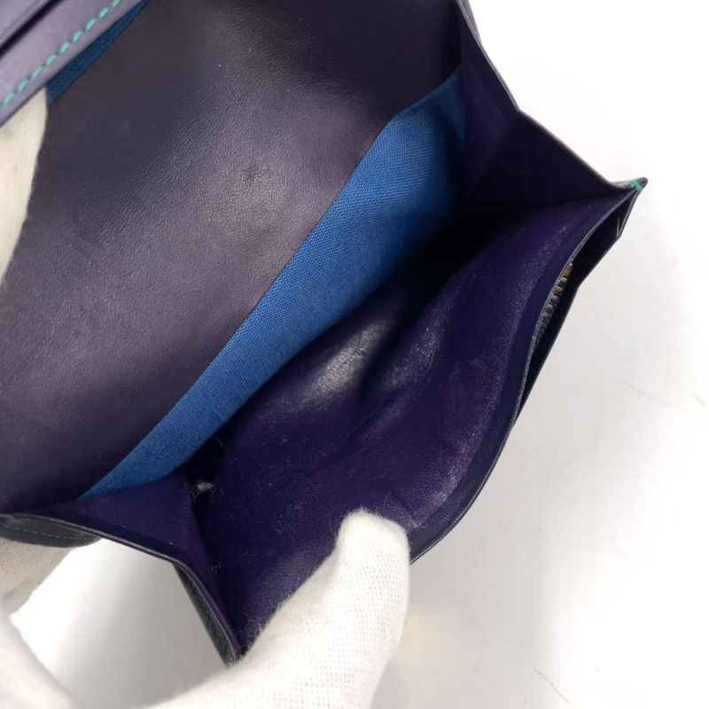 YVES Saint Laurent Bifold Leather Multicolor Wallet