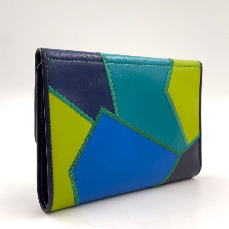YVES Saint Laurent Bifold Leather Multicolor Wallet