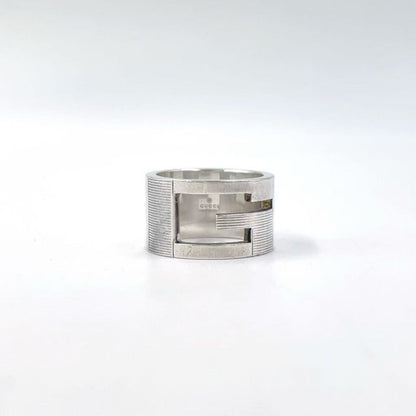 Gucci Branded G Wide Sv925 Silver Ring