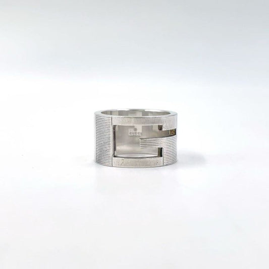 Gucci Branded G Wide Sv925 Silver Ring