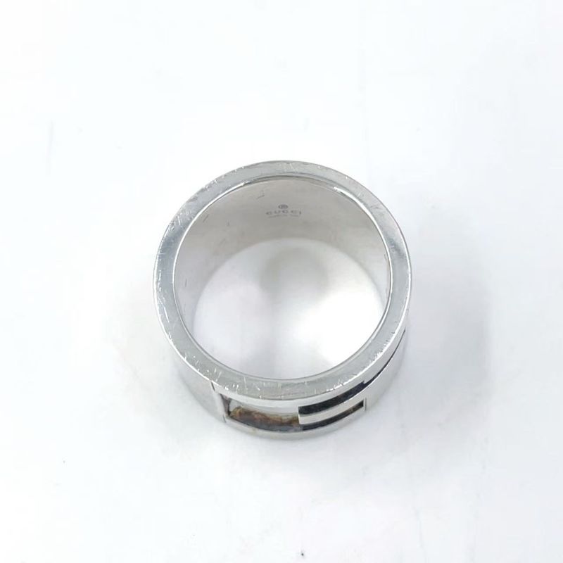 Gucci Branded G Wide Sv925 Silver Ring