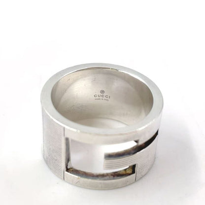 Gucci Branded G Wide Sv925 Silver Ring