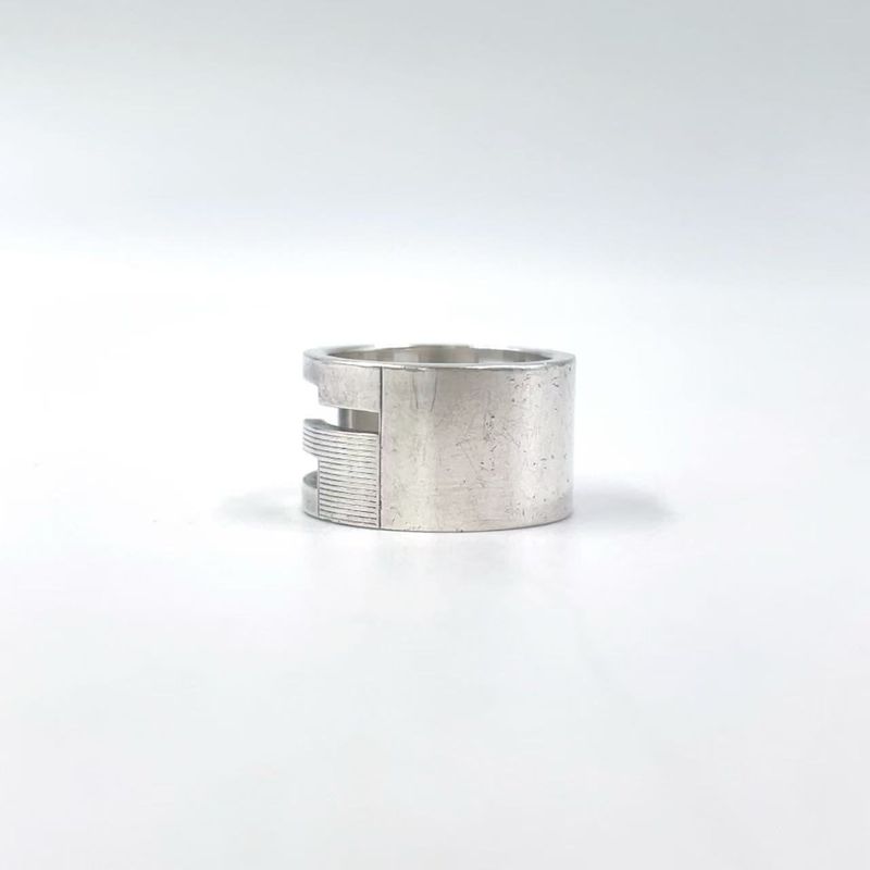 Gucci Branded G Wide Sv925 Silver Ring