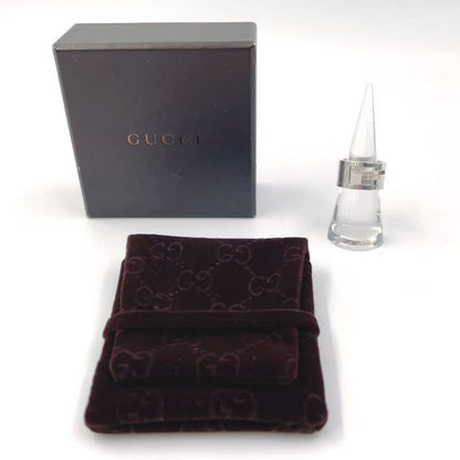 Gucci Branded G Wide Sv925 Silver Ring