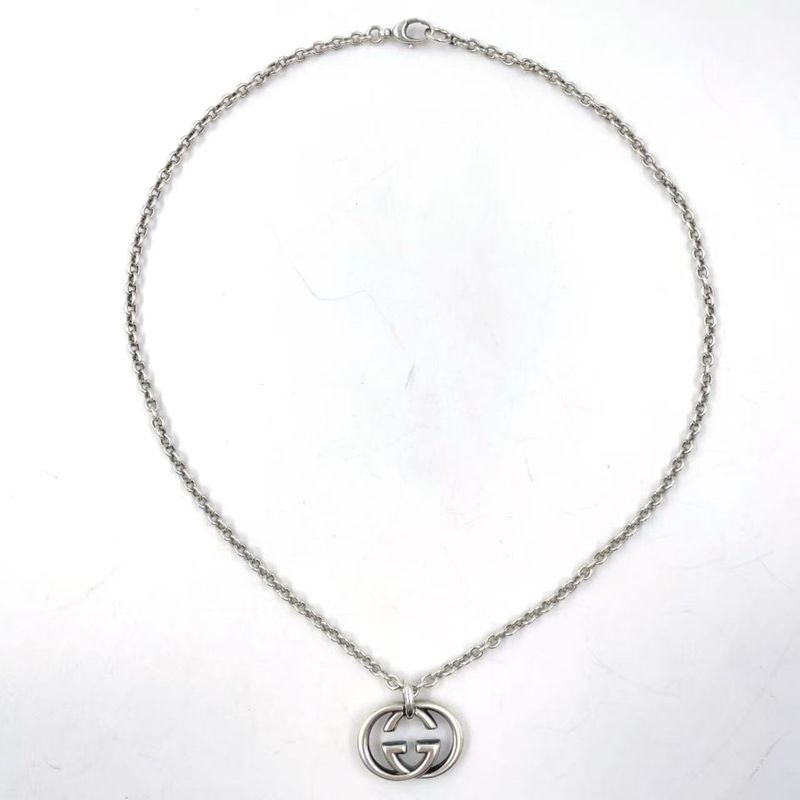 Gucci Interlocking G Sv925 Necklace Silver