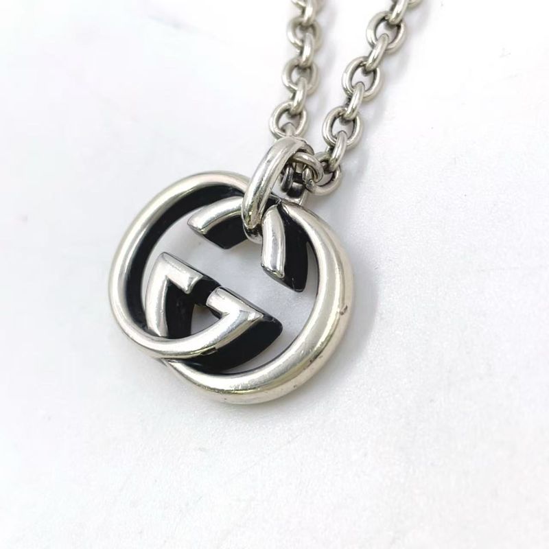 Gucci Interlocking G Sv925 Necklace Silver