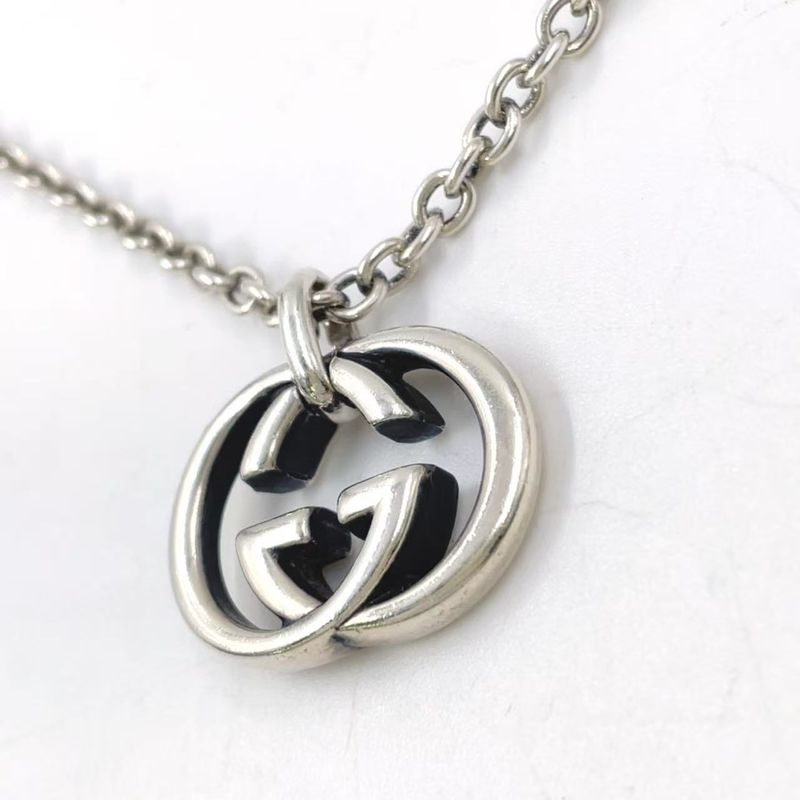 Gucci Interlocking G Sv925 Necklace Silver