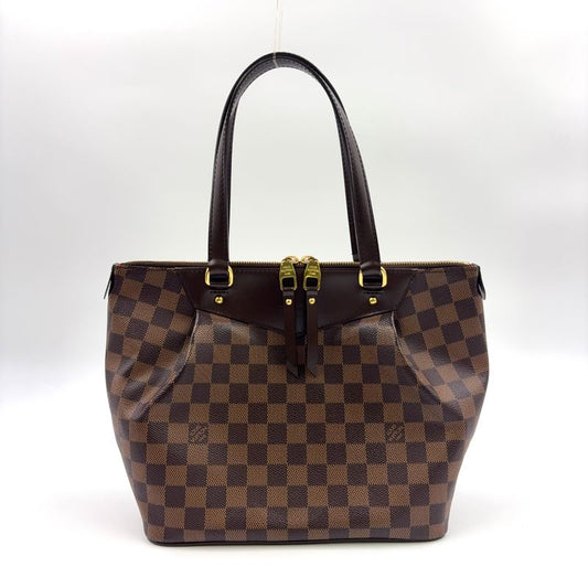 Louis Vuitton Westminster PM Damier Ebene Damier Ebene Leather × PVC Brown Tote
