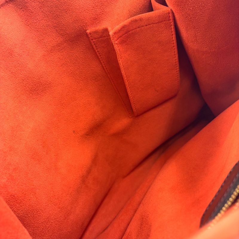 Louis Vuitton Uzès Damier Ebene Damier Ebene Leather × PVC Brown Tote Bag Gold