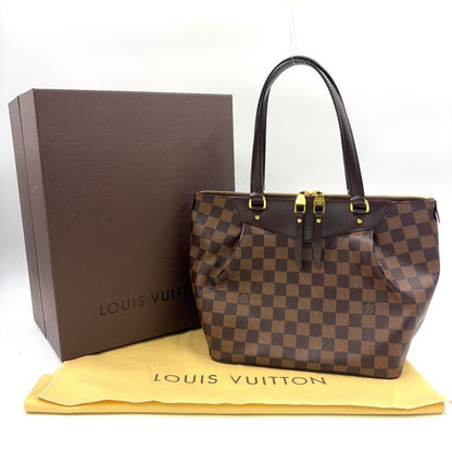 Louis Vuitton Westminster PM Damier Ebene Damier Ebene Leather × PVC Brown Tote