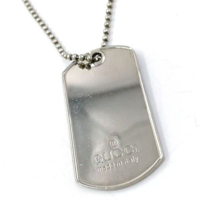 Gucci Dog Tag Sv925 Silver Necklace
