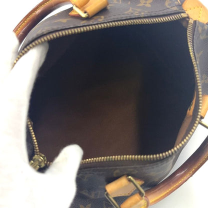 Louis Vuitton Speedy 25 Monogram Leather X PVC Brown Handbag Gold M41528