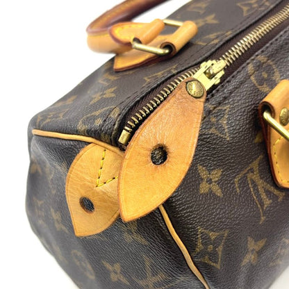 Louis Vuitton Speedy 25 Monogram Leather X PVC Brown Handbag Gold M41528