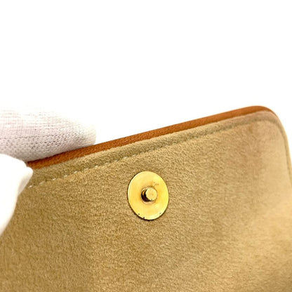 Louis Vuitton Pochette Twin PM Monogram Leather × PVC Brown Shoulder Bag Gold