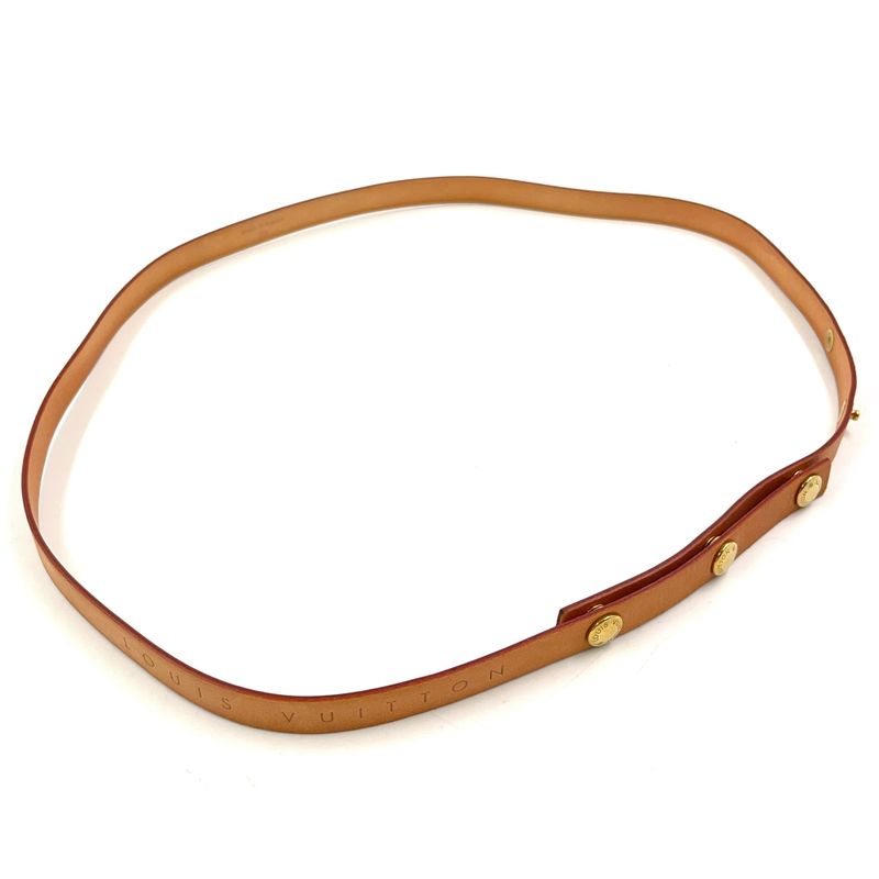 Louis Vuitton Pochette Twin PM Monogram Leather × PVC Brown Shoulder Bag Gold