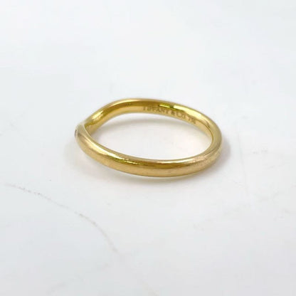 Tiffany & Co Elsa Peretti Curved Band Diamond And Au750 Yellow Gold Ring