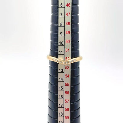 Tiffany & Co Elsa Peretti Curved Band Diamond And Au750 Yellow Gold Ring