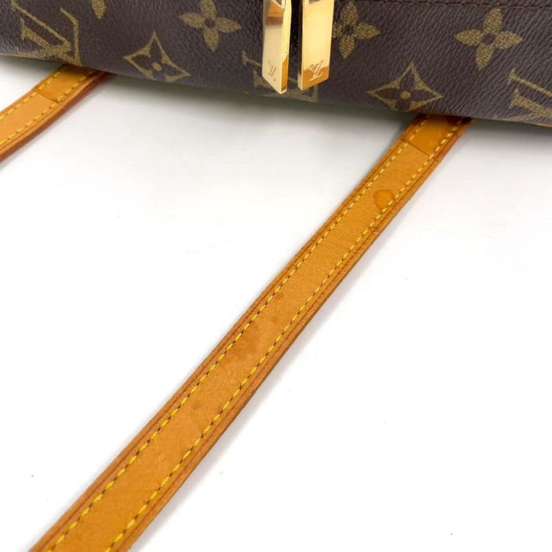 Louis Vuitton Cité MM Monogram Leather × PVC Brown Shoulder Bag Gold M51182