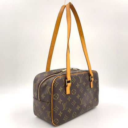 Louis Vuitton Cité MM Monogram Leather × PVC Brown Shoulder Bag Gold M51182