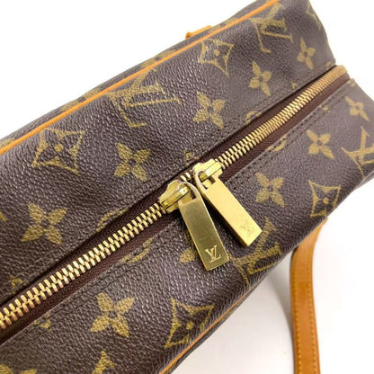 Louis Vuitton Cité MM Monogram Leather × PVC Brown Shoulder Bag Gold M51182