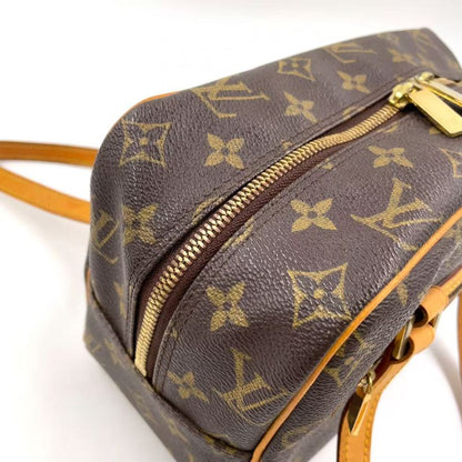 Louis Vuitton Cité MM Monogram Leather × PVC Brown Shoulder Bag Gold M51182