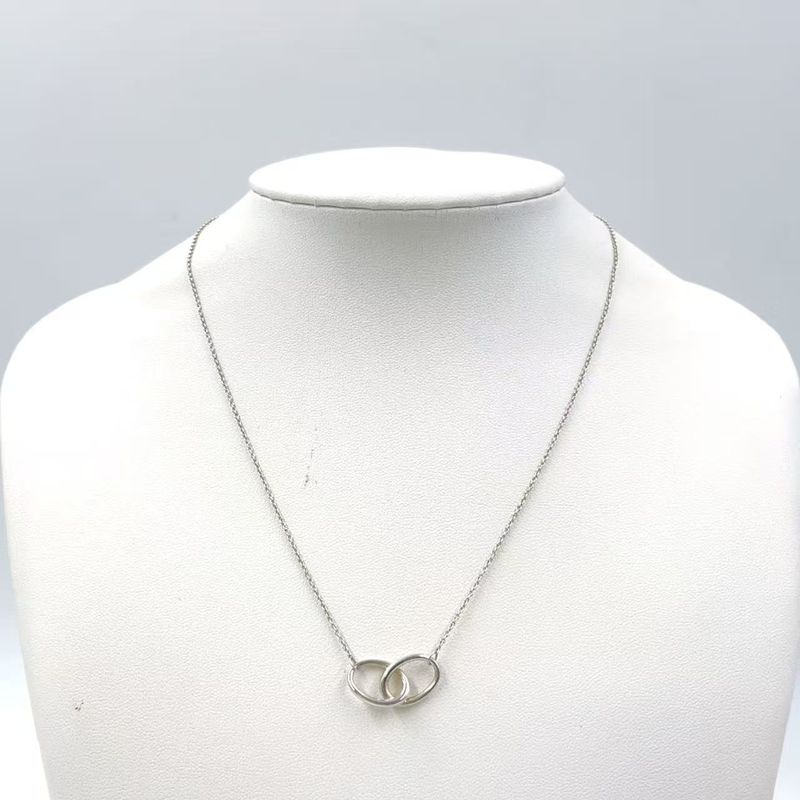 Tiffany & Co Double Loop Sv925 Silver Necklace