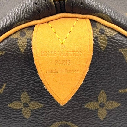 Louis Vuitton Speedy 30 Monogram Leather X PVC Brown Handbag Gold M41526