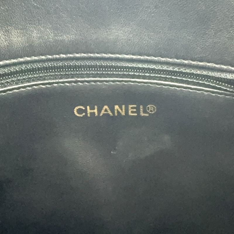 Chanel Matelasse Chain Serial Number Unclear Tote Leather Black Shoulder Bag