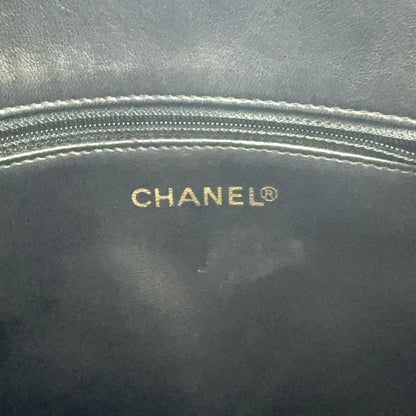 Chanel Matelasse Chain Serial Number Unclear Tote Leather Black Shoulder Bag