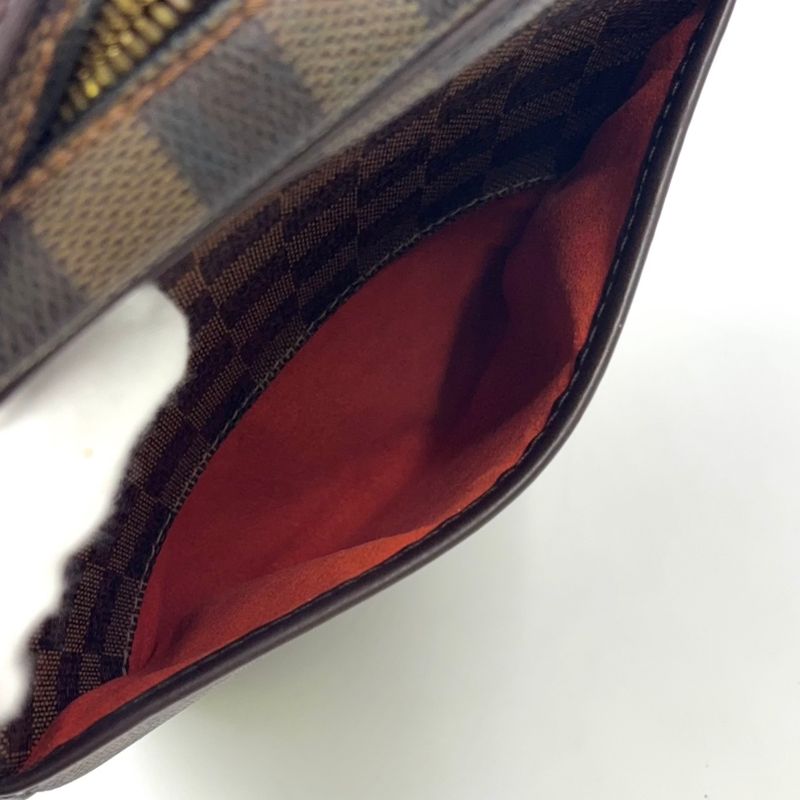 Louis Vuitton Ipanema PM Damier Ebene Damier Ebene Leather × PVC Brown Shoulder