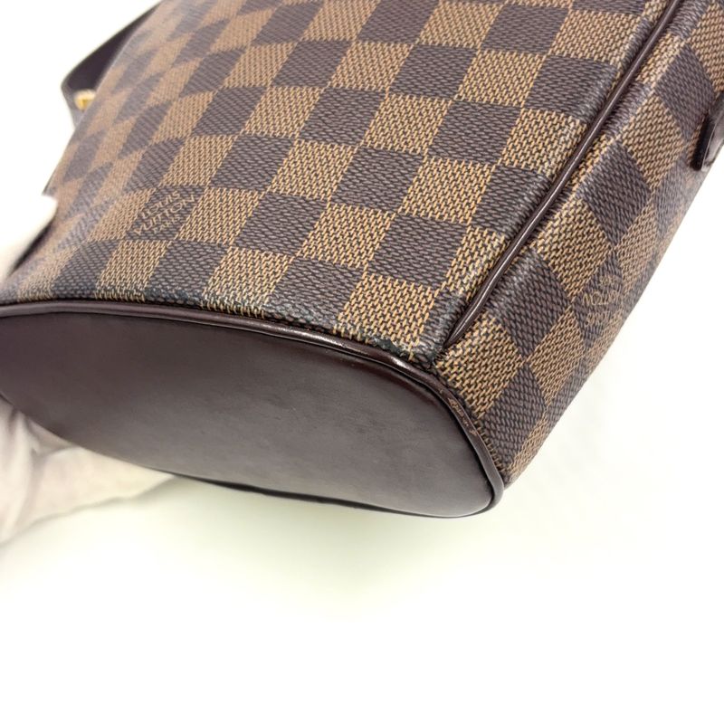 Louis Vuitton Ipanema PM Damier Ebene Damier Ebene Leather × PVC Brown Shoulder