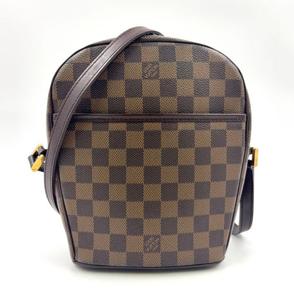 Louis Vuitton Ipanema PM Damier Ebene Damier Ebene Leather × PVC Brown Shoulder