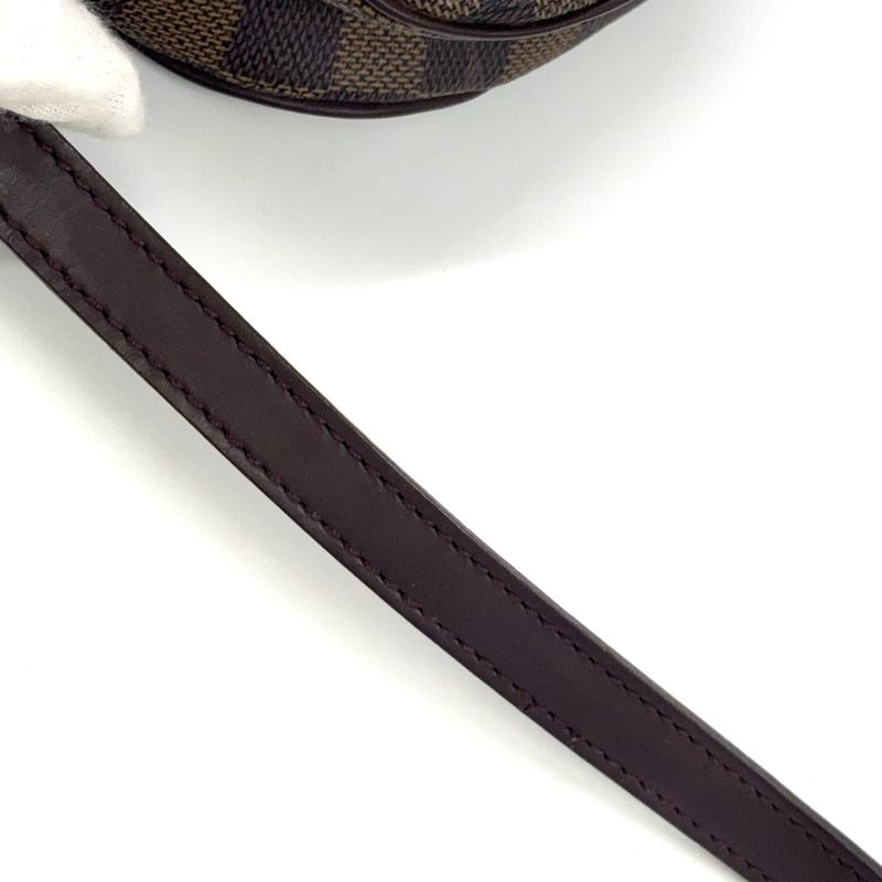 Louis Vuitton Ipanema PM Damier Ebene Damier Ebene Leather × PVC Brown Shoulder