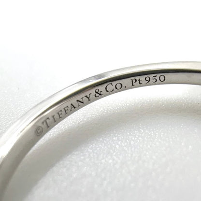 Tiffany & Co Platinum Solitaire Pt950 And Diamond Silver Ring Silver