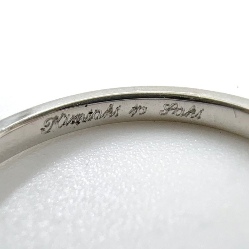 Tiffany & Co Platinum Solitaire Pt950 And Diamond Silver Ring Silver