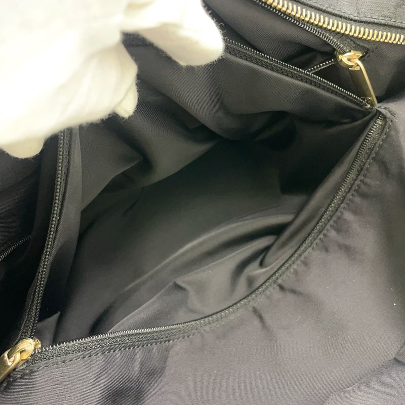 Chanel New Travel Line GM Serial No 9 Leather × Nylon Canvas Dark Brown × Black