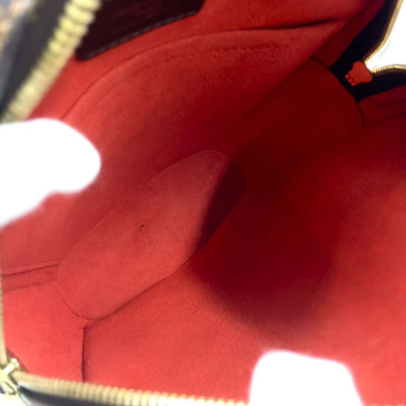 Louis Vuitton Ipanema PM Damier Ebene Damier Ebene Leather × PVC Brown Shoulder