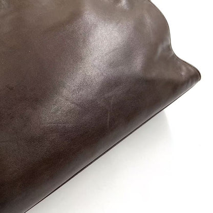 Chanel Coco Mark Chain Shoulder Serial No 3 Leather Brown Tote Bag Gold