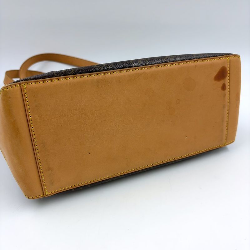 Louis Vuitton Cabas Piano Monogram Leather X PVC Brown Tote Bag Gold M51148