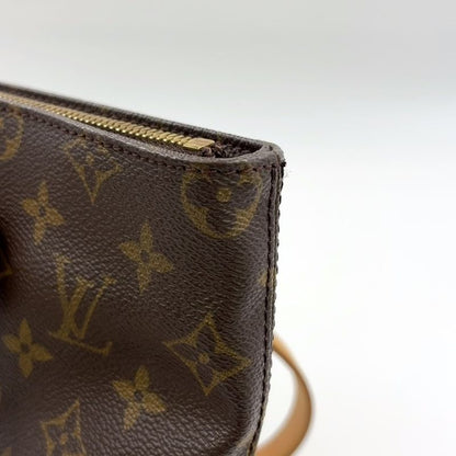 Louis Vuitton Cabas Piano Monogram Leather X PVC Brown Tote Bag Gold M51148