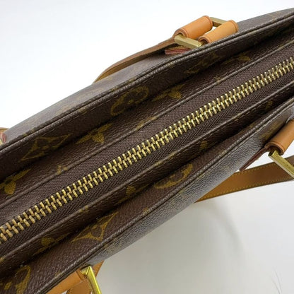 Louis Vuitton Cabas Piano Monogram Leather X PVC Brown Tote Bag Gold M51148